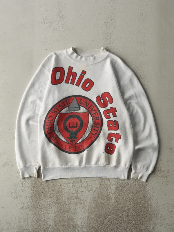 Vintage 90s Heather Grey The Ohio State University Crewneck (M) sold by Rebalance Vintage