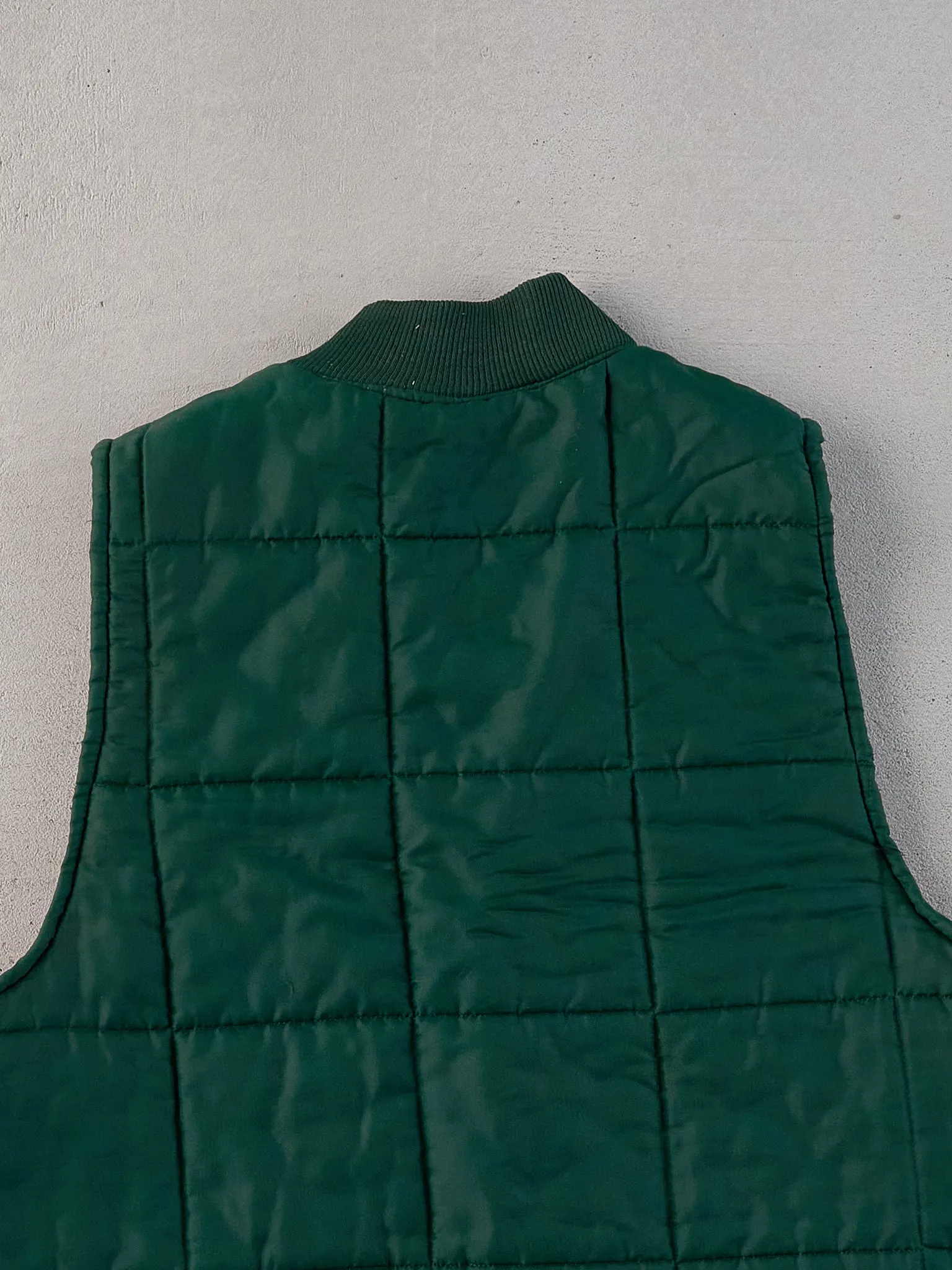 Vintage 90s Green and Red Spratford Reversible Puffer Vest (M) sold by Rebalance Vintage product image thumbnail 4