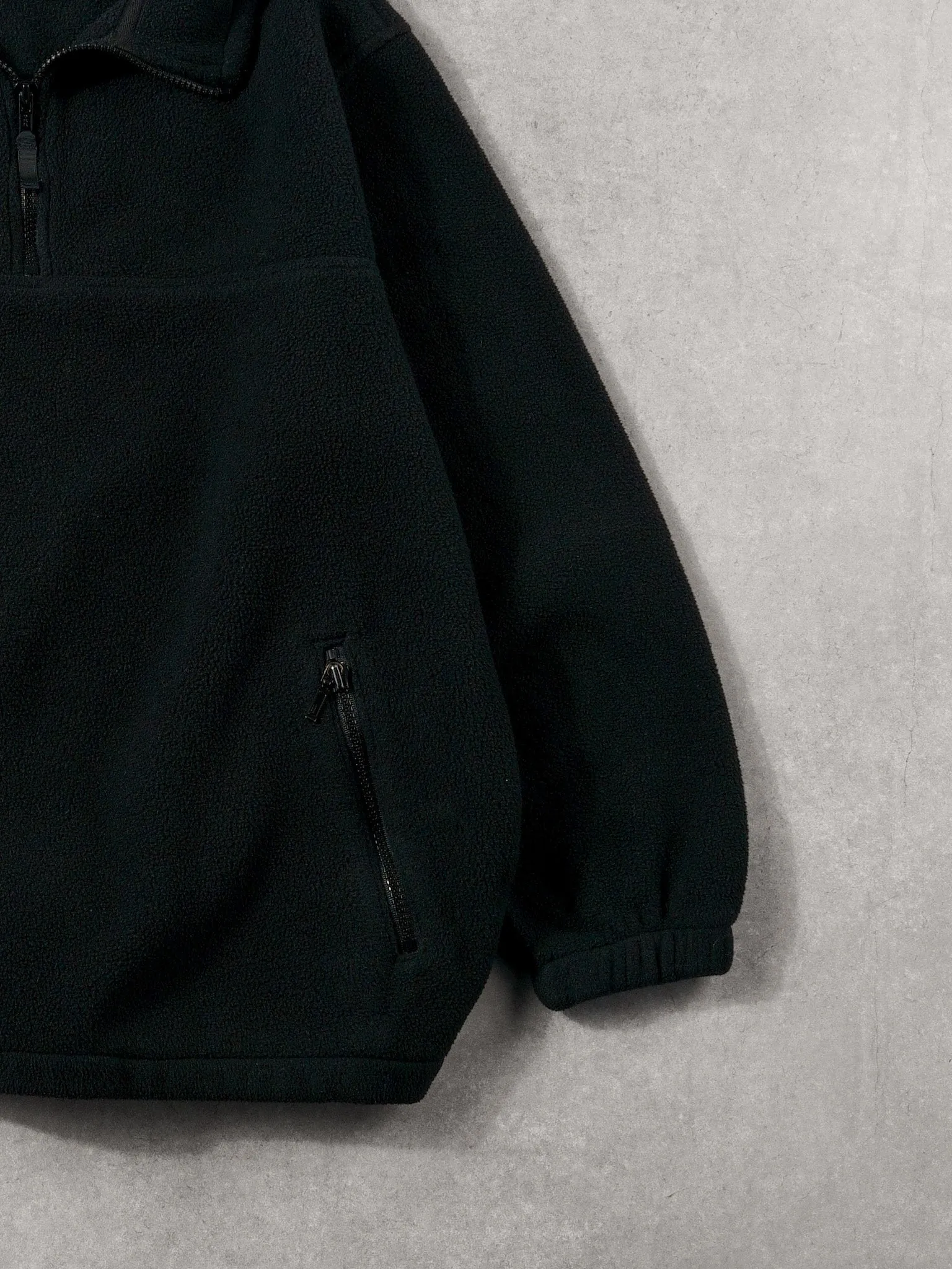 Vintage 90s Black Eddie Bauer Fleece Zip Up (M) sold by Rebalance Vintage product image thumbnail 3