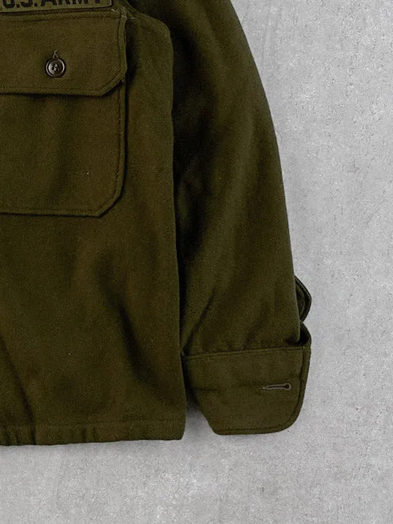 Vintage 90s Moss Green US Army Knit Collared Button Up (M) sold by Rebalance Vintage product image thumbnail 3
