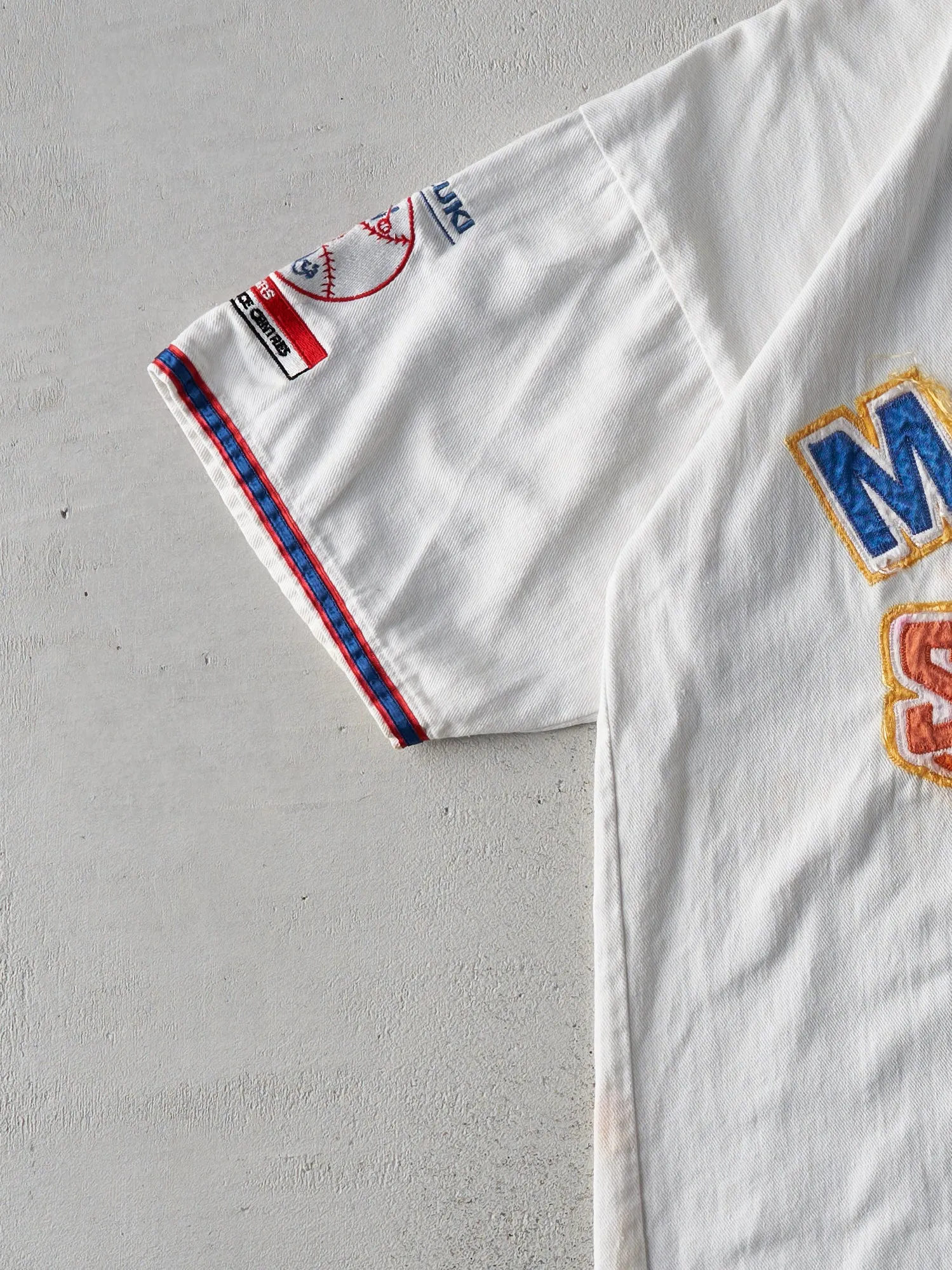 Vintage 93' White Molson SLO Pitch Cotton Baseball Jersey (L) sold by Rebalance Vintage product image thumbnail 3