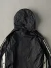 Vintage 90s Black Adidas Quarter Zip Tear Away Jacket (XL) sold by Rebalance Vintage