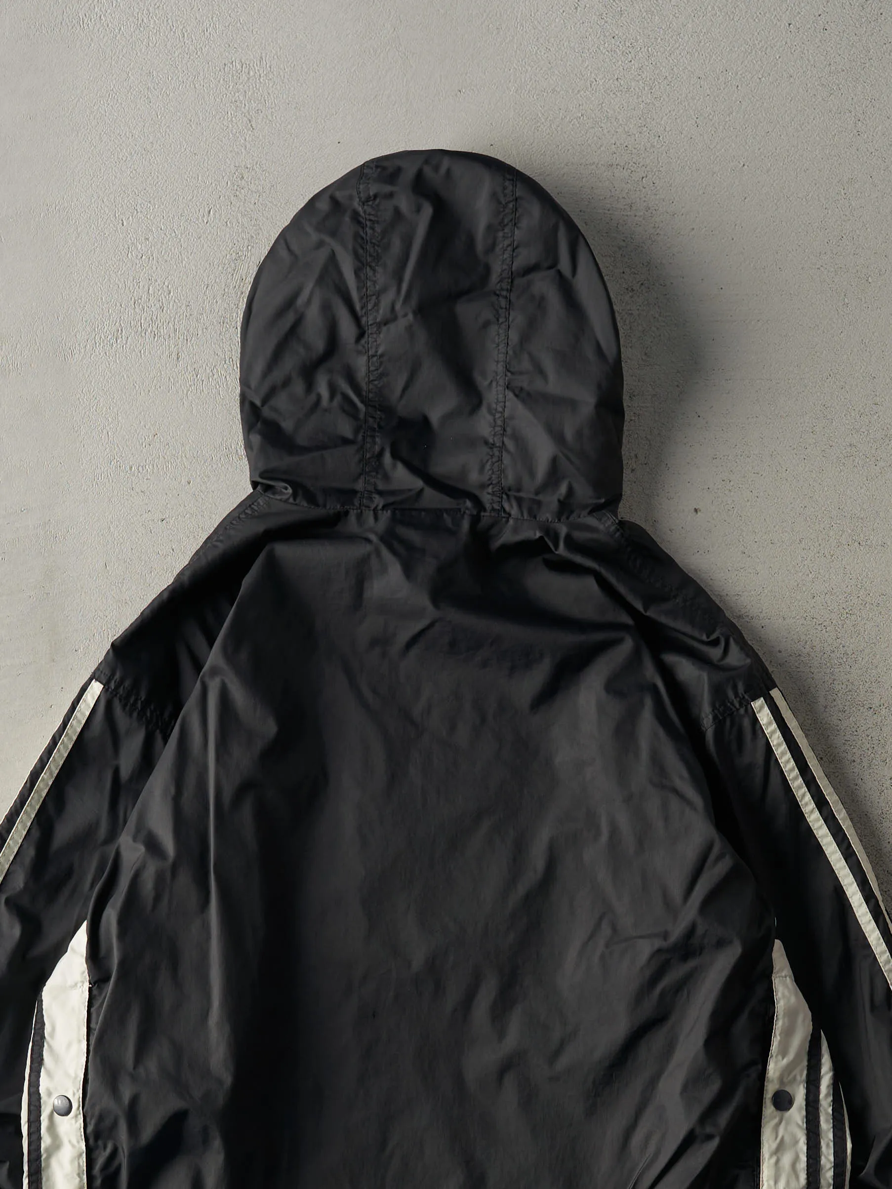 Vintage 90s Black Adidas Quarter Zip Tear Away Jacket (XL) sold by Rebalance Vintage product image thumbnail 5