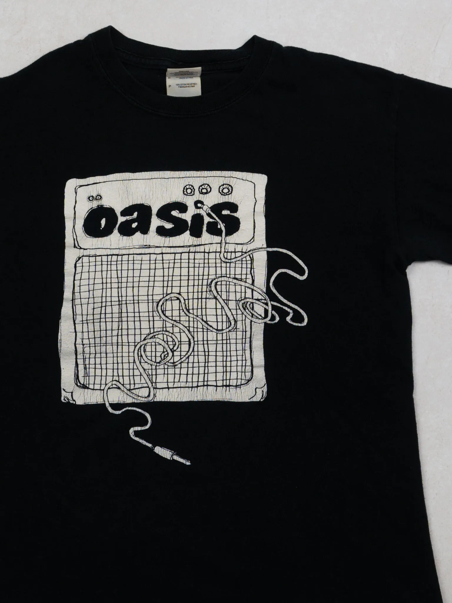 Vintage Black Oasis Amp Tee (XS) sold by Rebalance Vintage product image thumbnail 2