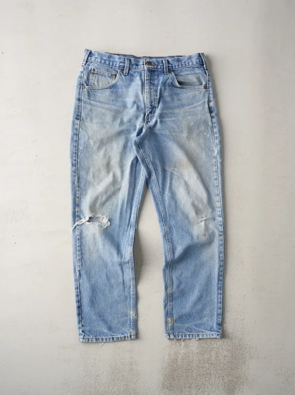 Vintage 90s Light Wash Carhartt Traditional Fit Jeans (34x29) sold by Rebalance Vintage