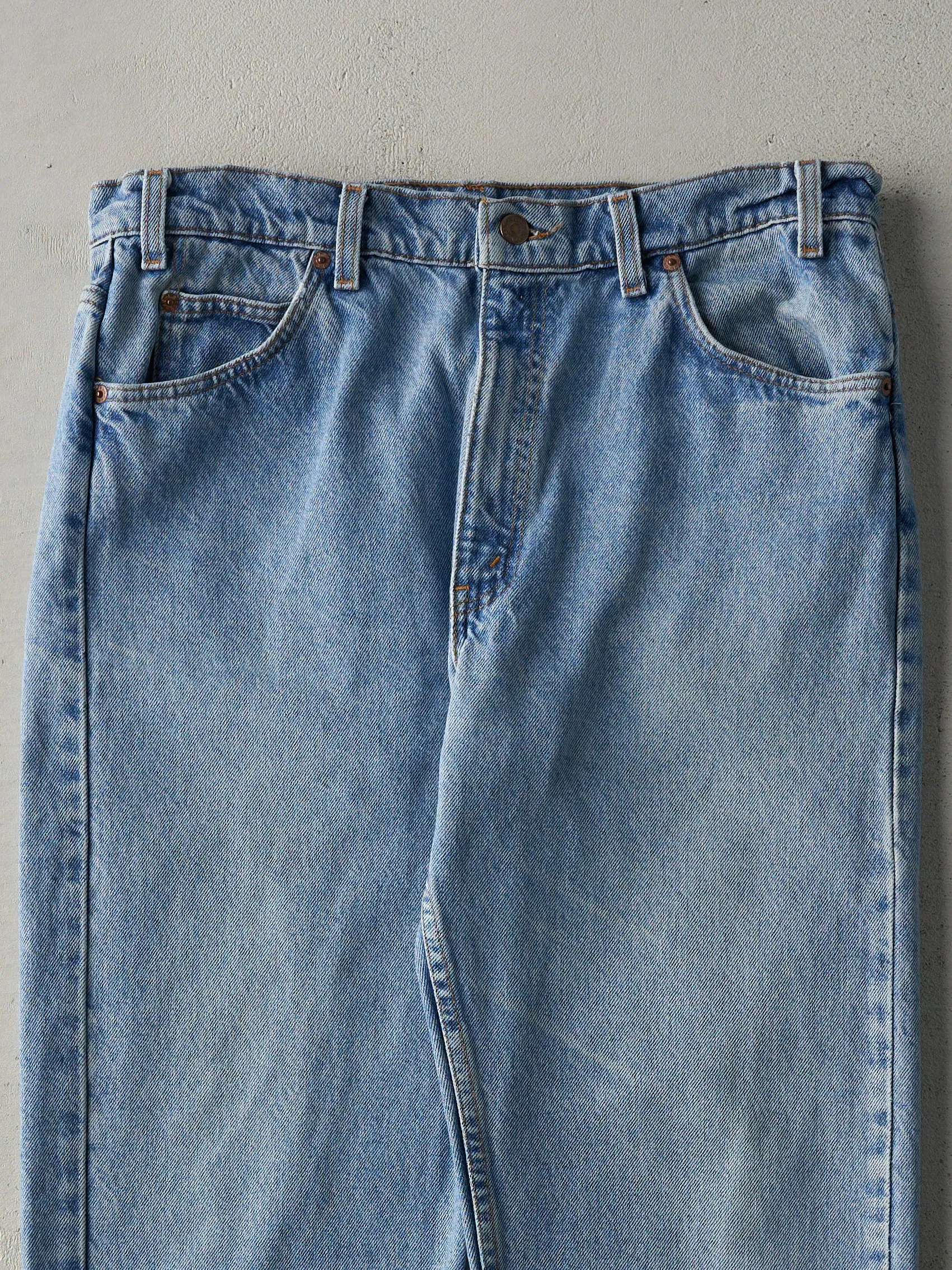 Vintage 90s Light Wash Levi's 505 Orange Tab Jeans (34x29.5) sold by Rebalance Vintage product image thumbnail 4