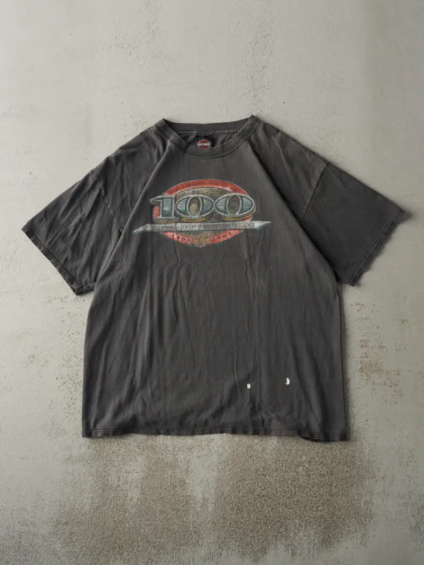 Vintage 03' Faded Black Ottawa Ontario Harley Davidson Tee (L) sold by Rebalance Vintage