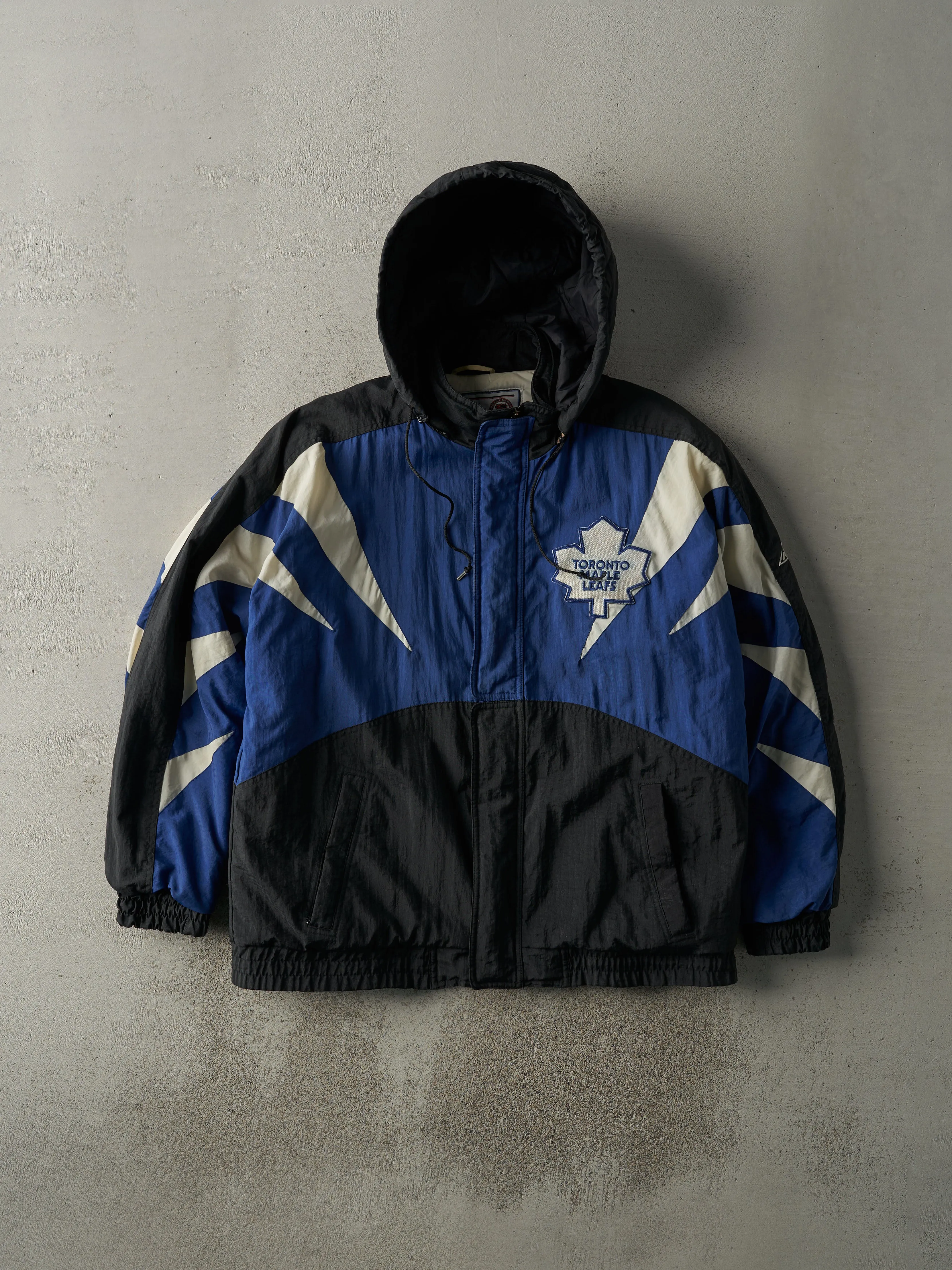 Vintage 90s Black, Blue & White Toronto Maple Leafs Apex