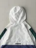 Vintage Y2K White, Navy & Green Adidas Zip Up Windbreaker (M) sold by Rebalance Vintage