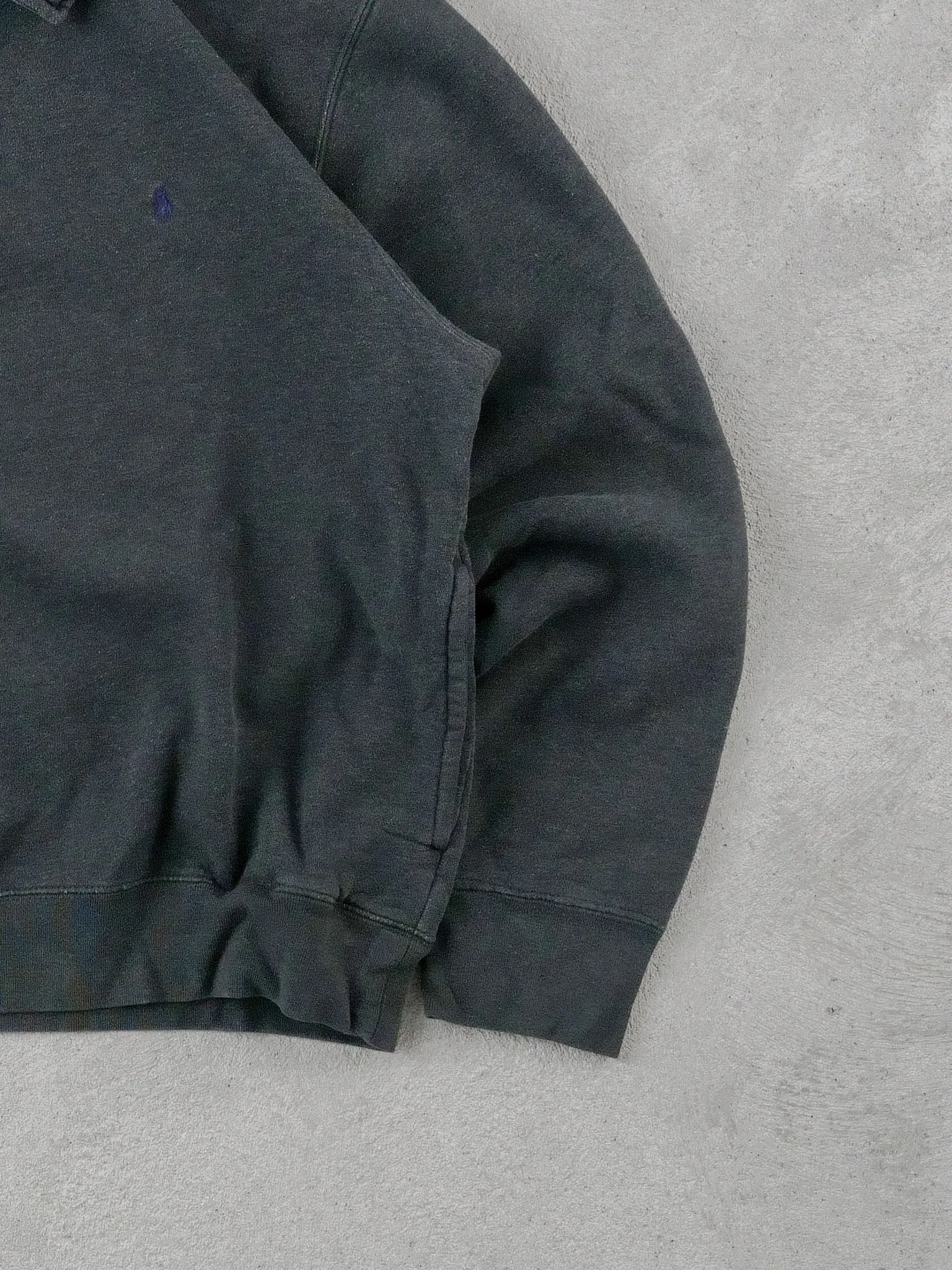 Vintage Black Polo By Ralph Lauren Collared 1/4 Zip (M) sold by Rebalance Vintage product image thumbnail 3