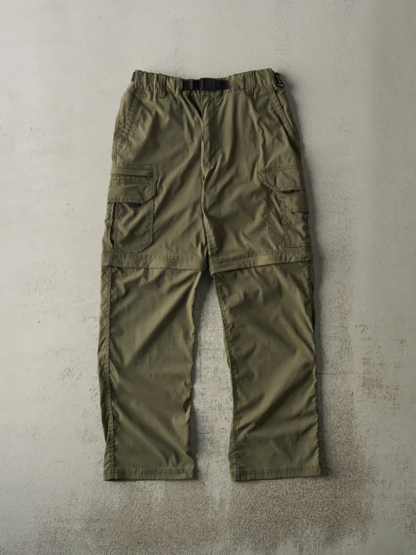 Vintage Y2K Green B.C. Clothing Zip Off Cargo Pants (30x30) sold by Rebalance Vintage