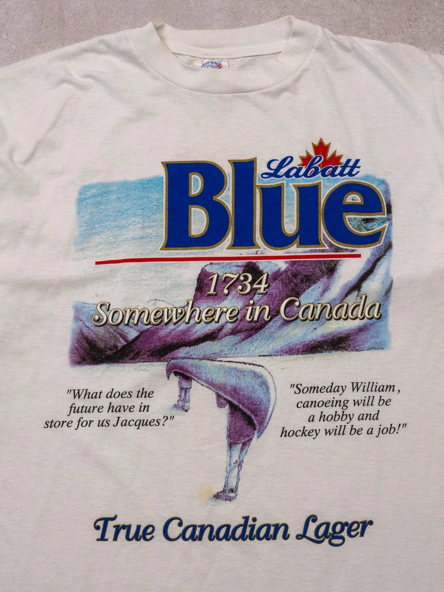 Vintage 90s Labatt Blue True Canadian Lager Tee (L) sold by Rebalance Vintage product image thumbnail 2