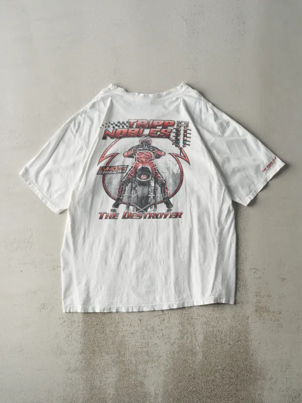 Vintage 06' White Las Vegas Harley Davidson Racing Tee (XL/XXL) sold by Rebalance Vintage