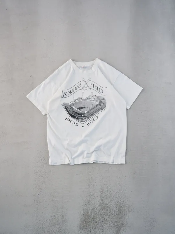 Vintage 94' White Single Stitched Forbes Field MLB Graphic Tee (M) sold by Rebalance Vintage