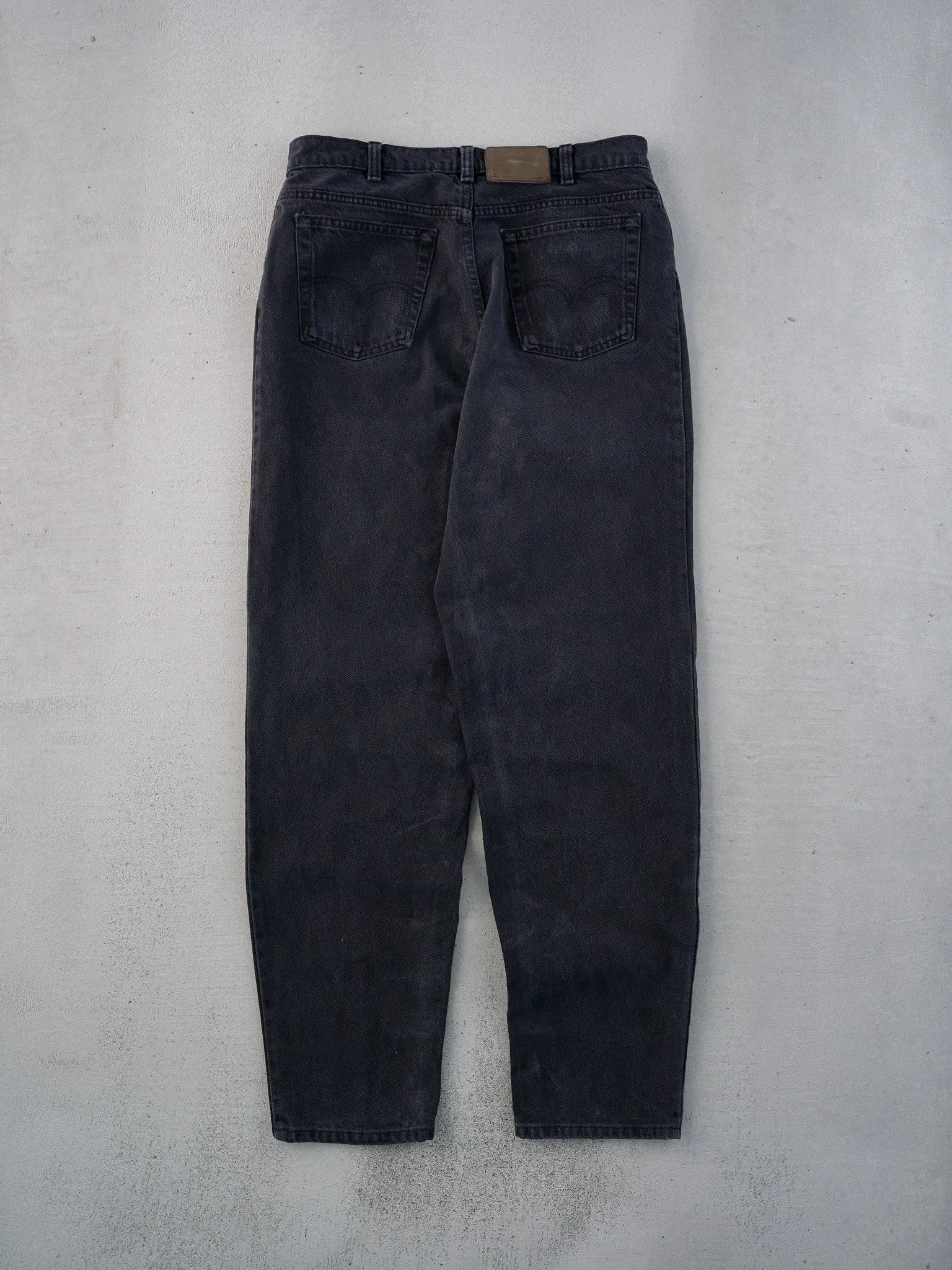 Vintage 70s Washed Black Levi's 566 Denim Jeans (33x32) sold by Rebalance Vintage product image thumbnail 2