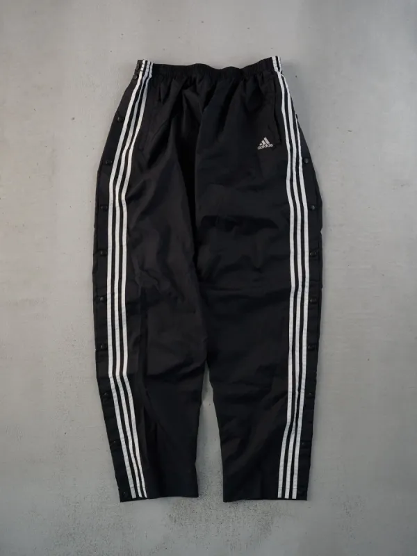 Vintage 90s Black and White Adidas Authentic Track-pants (30x32) sold by Rebalance Vintage