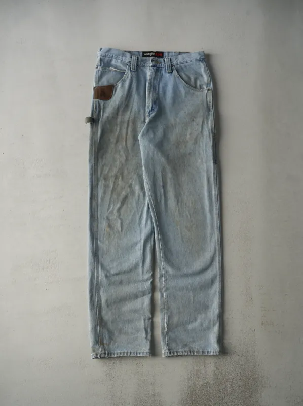 Vintage Y2K Light Wash Wrangler Riggs Carpenter Jeans (33x35) sold by Rebalance Vintage
