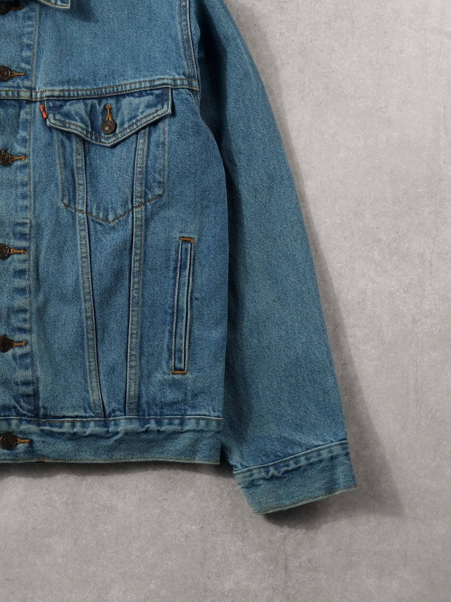 Vintage 70s Blue Rare Levi's Denim Jacket (M) sold by Rebalance Vintage product image thumbnail 3