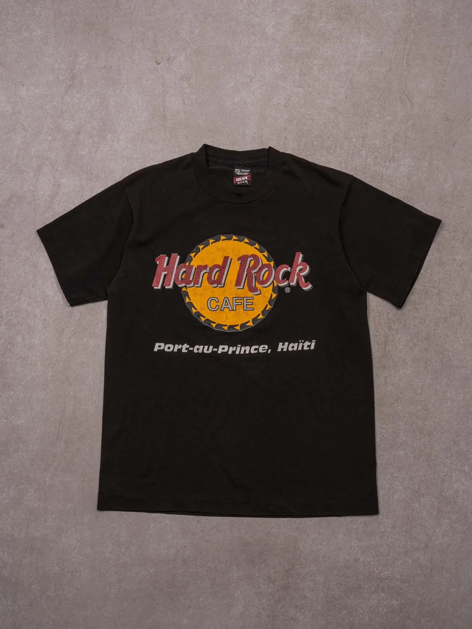 Vintage 90s Hard Rock Cafe Port-Du-Prince Haiti (S) sold by Rebalance Vintage
