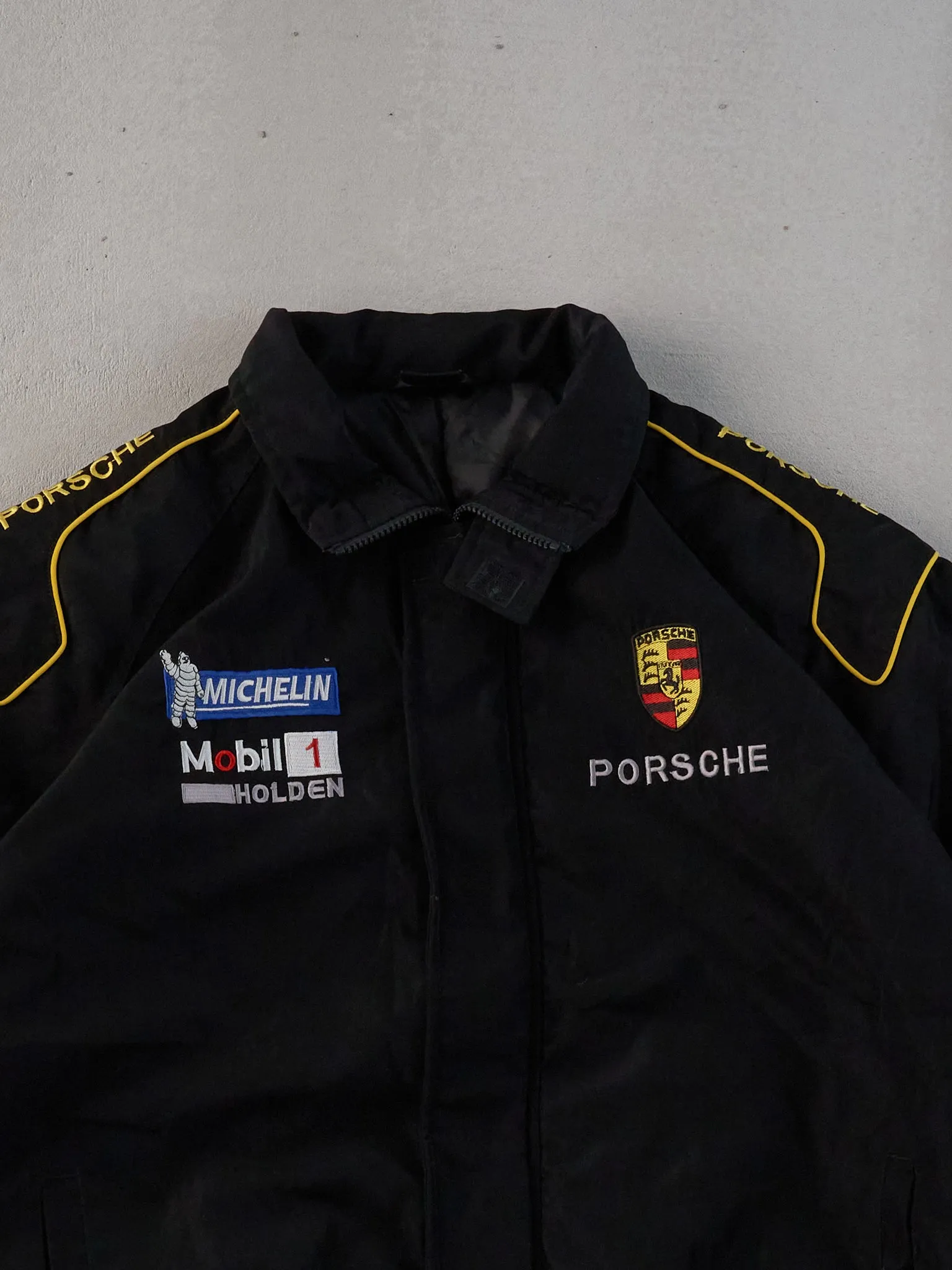 Vintage Black Porsche Racing Jacket (L) sold by Rebalance Vintage product image thumbnail 3