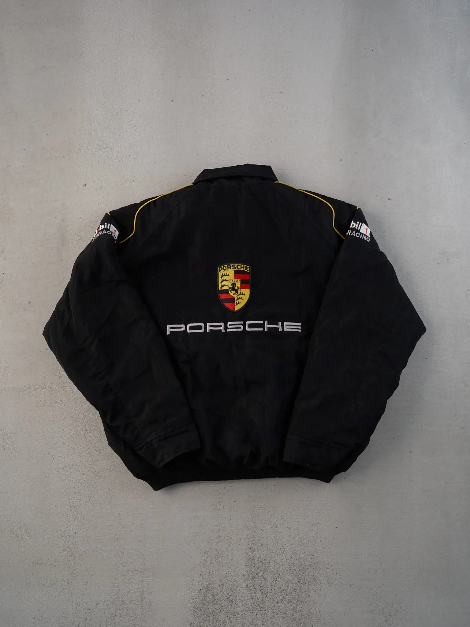 Vintage Black Porsche Racing Jacket (L) sold by Rebalance Vintage product image thumbnail 2