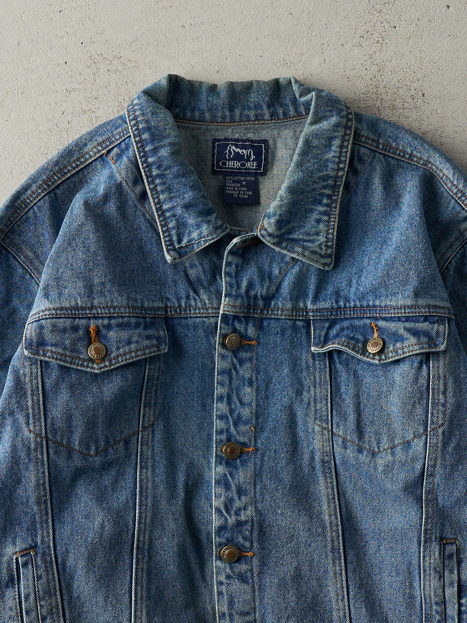 Vintage 90s Mid Wash Cherokee Denim Jacket (M) sold by Rebalance Vintage product image thumbnail 2