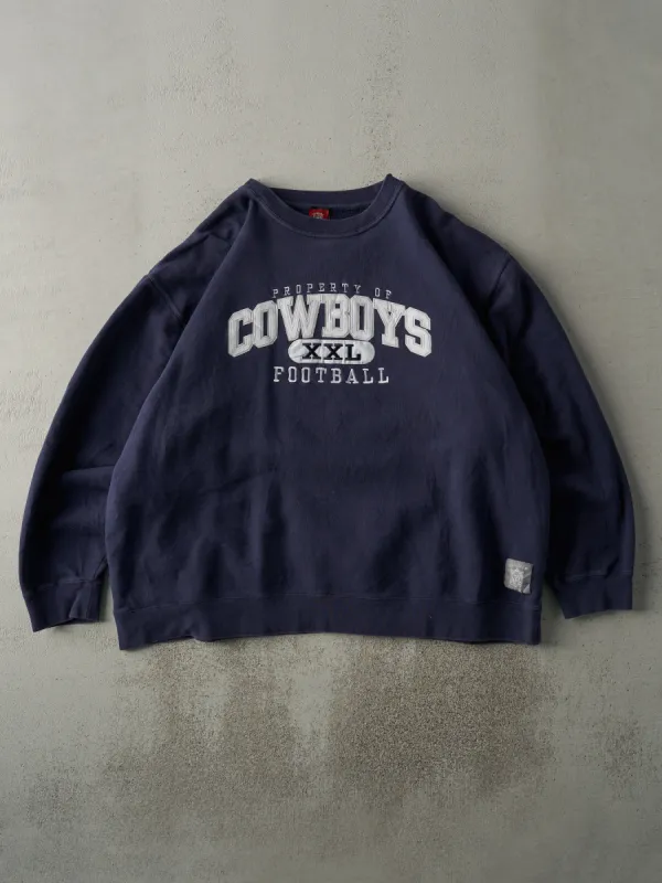 Vintage Y2K Navy Blue Dallas Cowboys Crewneck (XL/XXL) sold by Rebalance Vintage