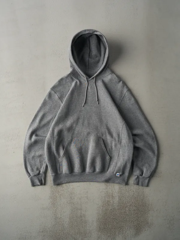 Vintage Y2K Grey Russell Athletics Blank Hoodie (M/L) sold by Rebalance Vintage