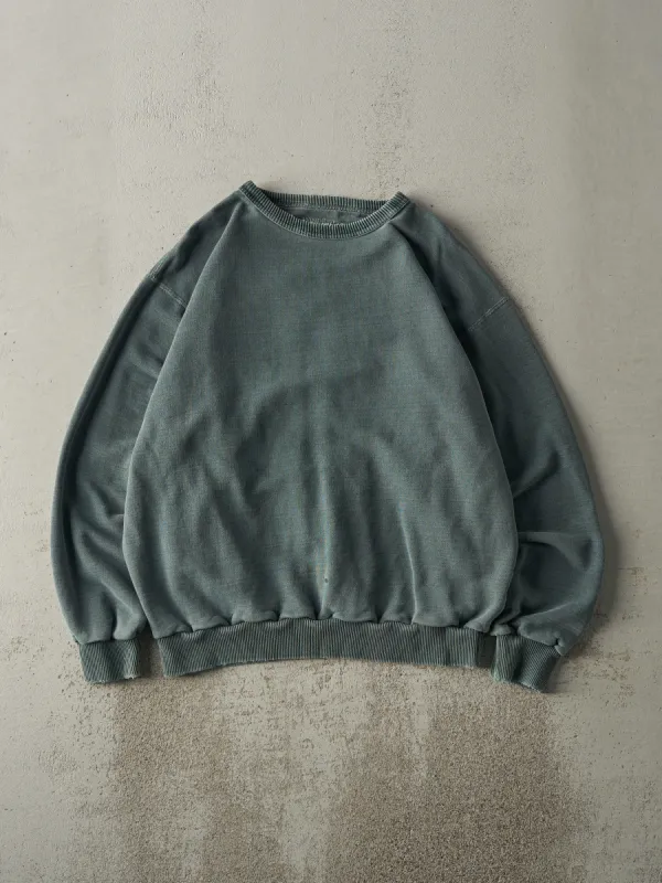 Vintage Y2K Washed Green Wind River Blank Crewneck (M/L) sold by Rebalance Vintage