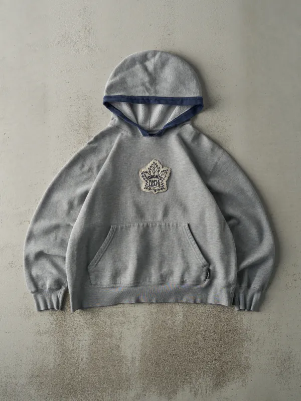 Vintage Y2K Grey Toronto Maple Leafs Hoodie (M) sold by Rebalance Vintage
