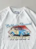 Vintage 90s White "California Dreaming, The Woody" Single Stitch Tee (S) sold by Rebalance Vintage