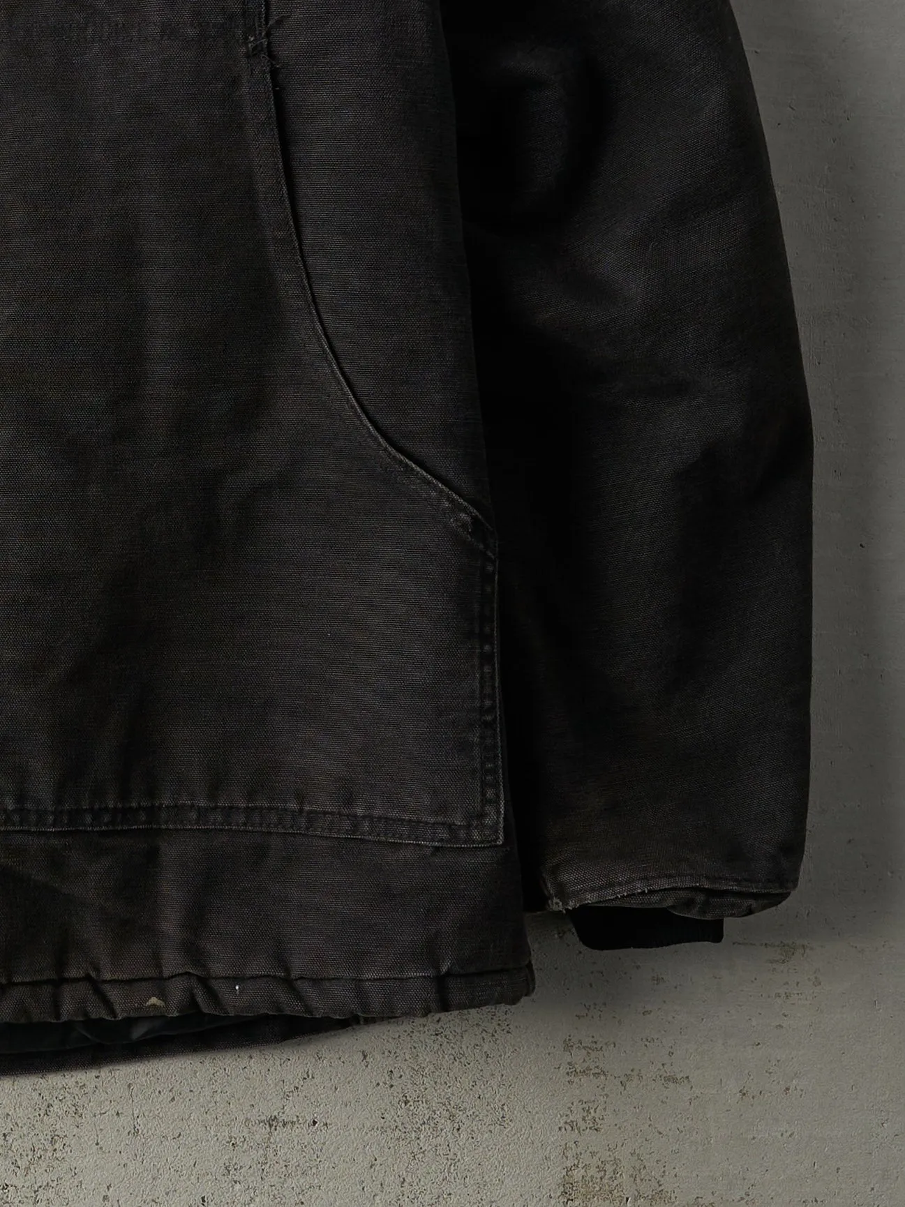 Vintage 90s Faded Black Carhartt Arctic Workwear Jacket (M/L) sold by Rebalance Vintage product image thumbnail 3