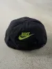 Vintage 90s Black & Green Embroidered Nike Zip Back Hat sold by Rebalance Vintage