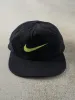 Vintage 90s Black & Green Embroidered Nike Zip Back Hat sold by Rebalance Vintage
