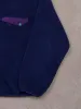 Vintage 90s Black Ice Navy Blue 1/4 Button Fleece Button Up (L) sold by Rebalance Vintage