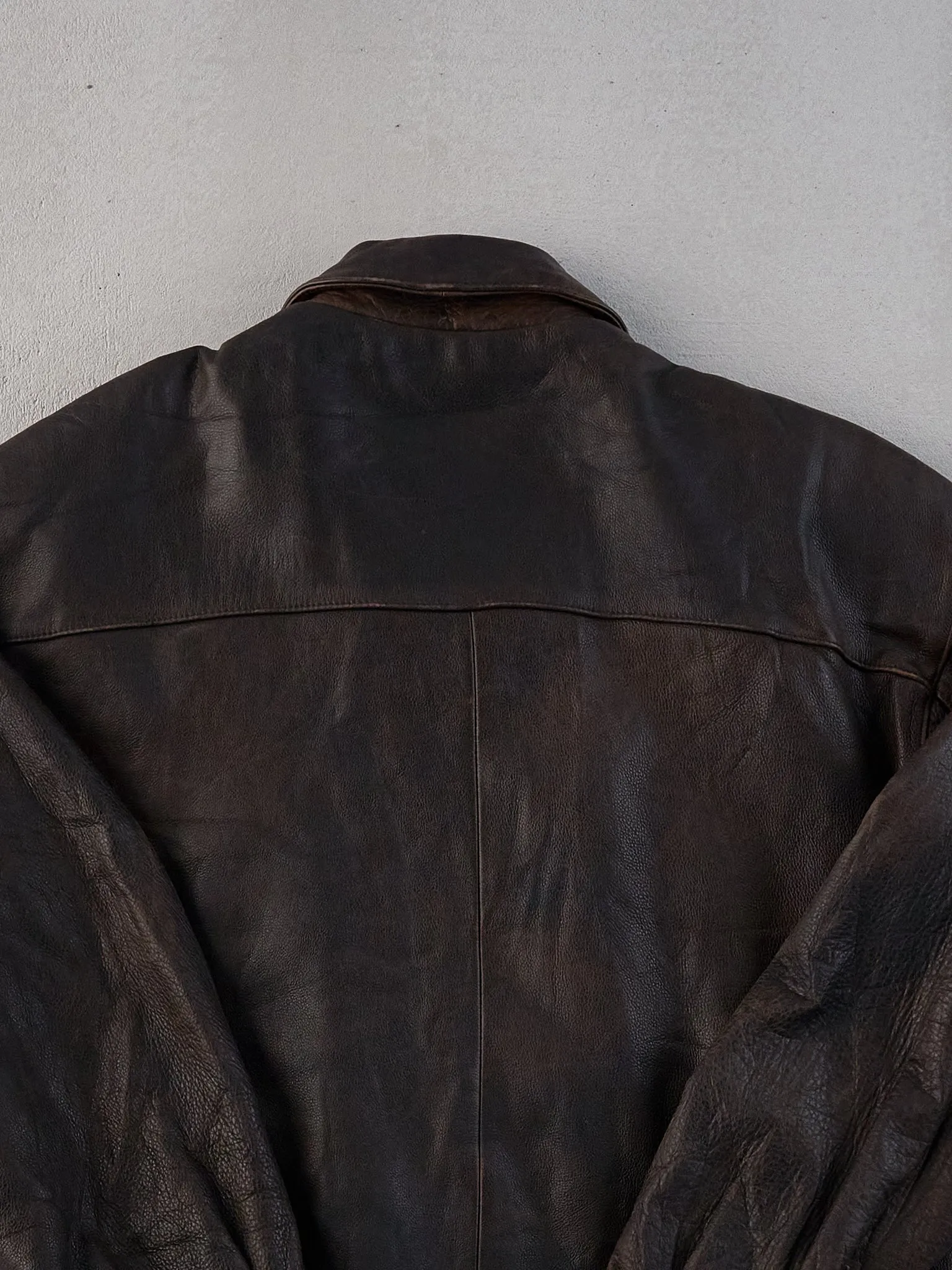 Vintage 80s Brown Adventure Bound Leather Jacket (L) sold by Rebalance Vintage product image thumbnail 4
