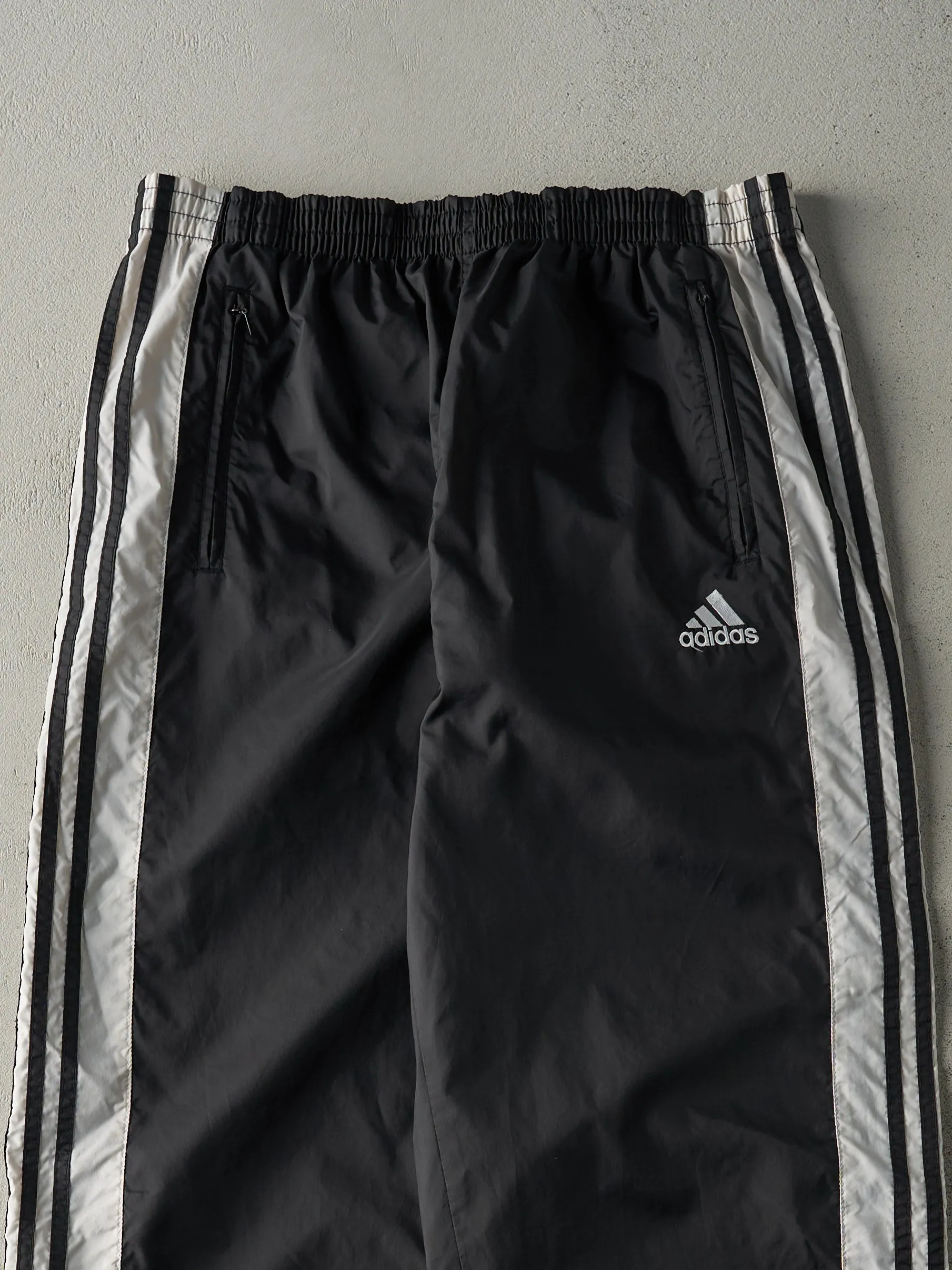 Vintage 90s Black Adidas Tear Away Track Pants (34x32) sold by Rebalance Vintage product image thumbnail 3