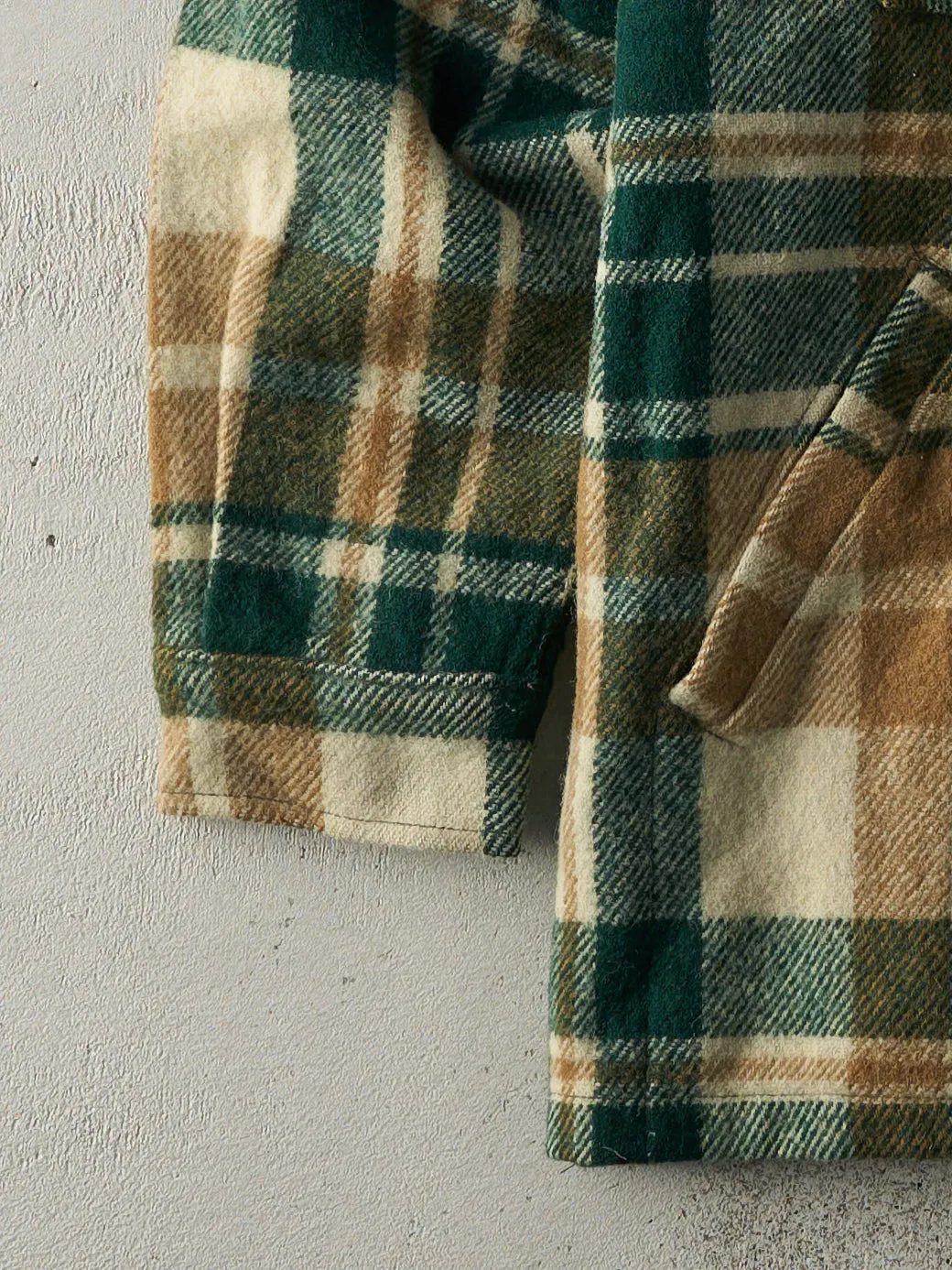 Vintage 70s Brown and Green Woolrich Flannel Jacket (M) sold by Rebalance Vintage product image thumbnail 3