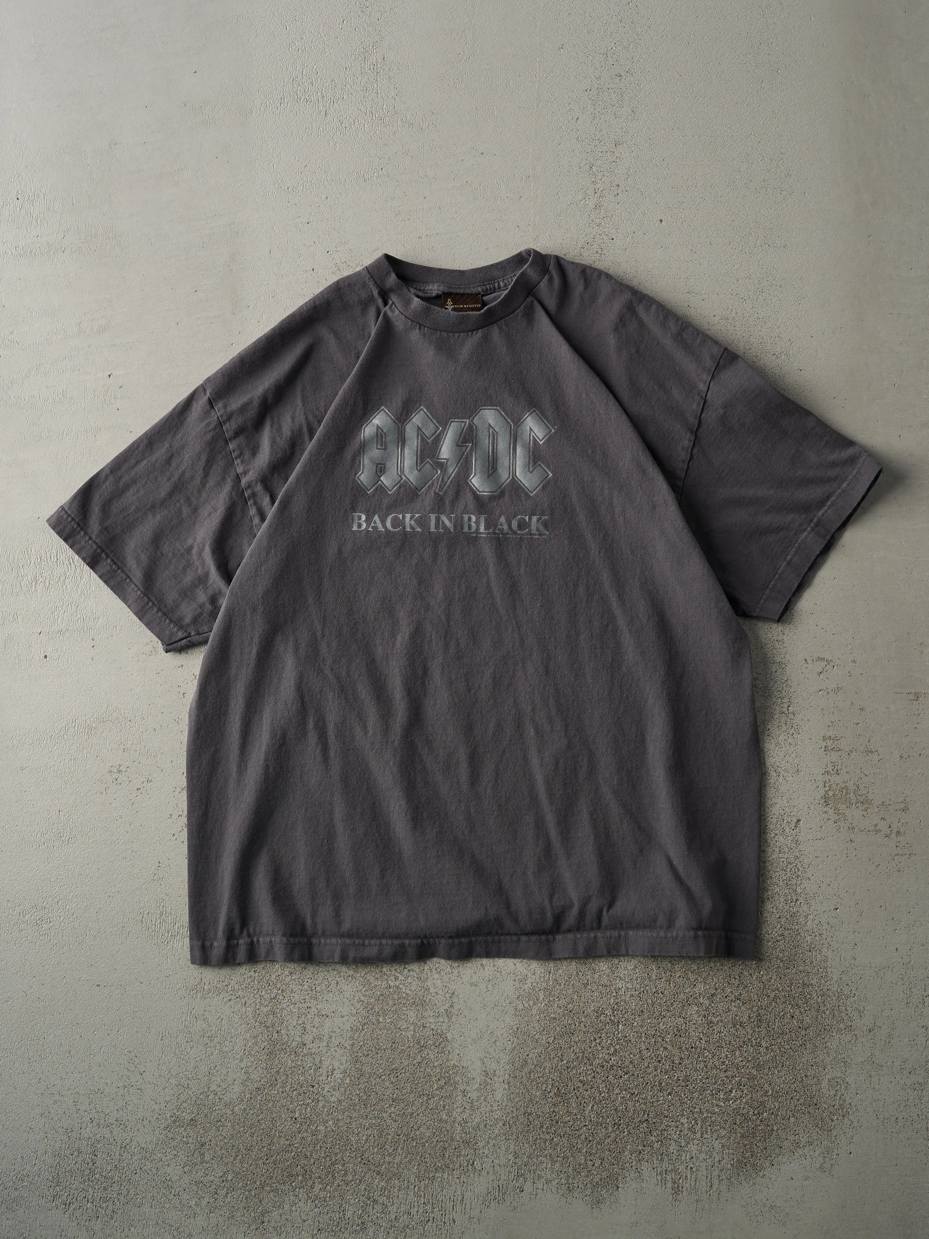 Vintage 06' Charcoal Grey ACDC Back in Black Tee (L) sold by Rebalance Vintage