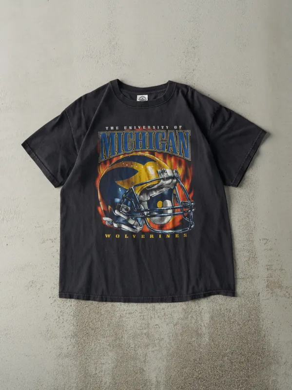 Vintage Y2K Black University of Michigan Wolverines Tee (M) sold by Rebalance Vintage