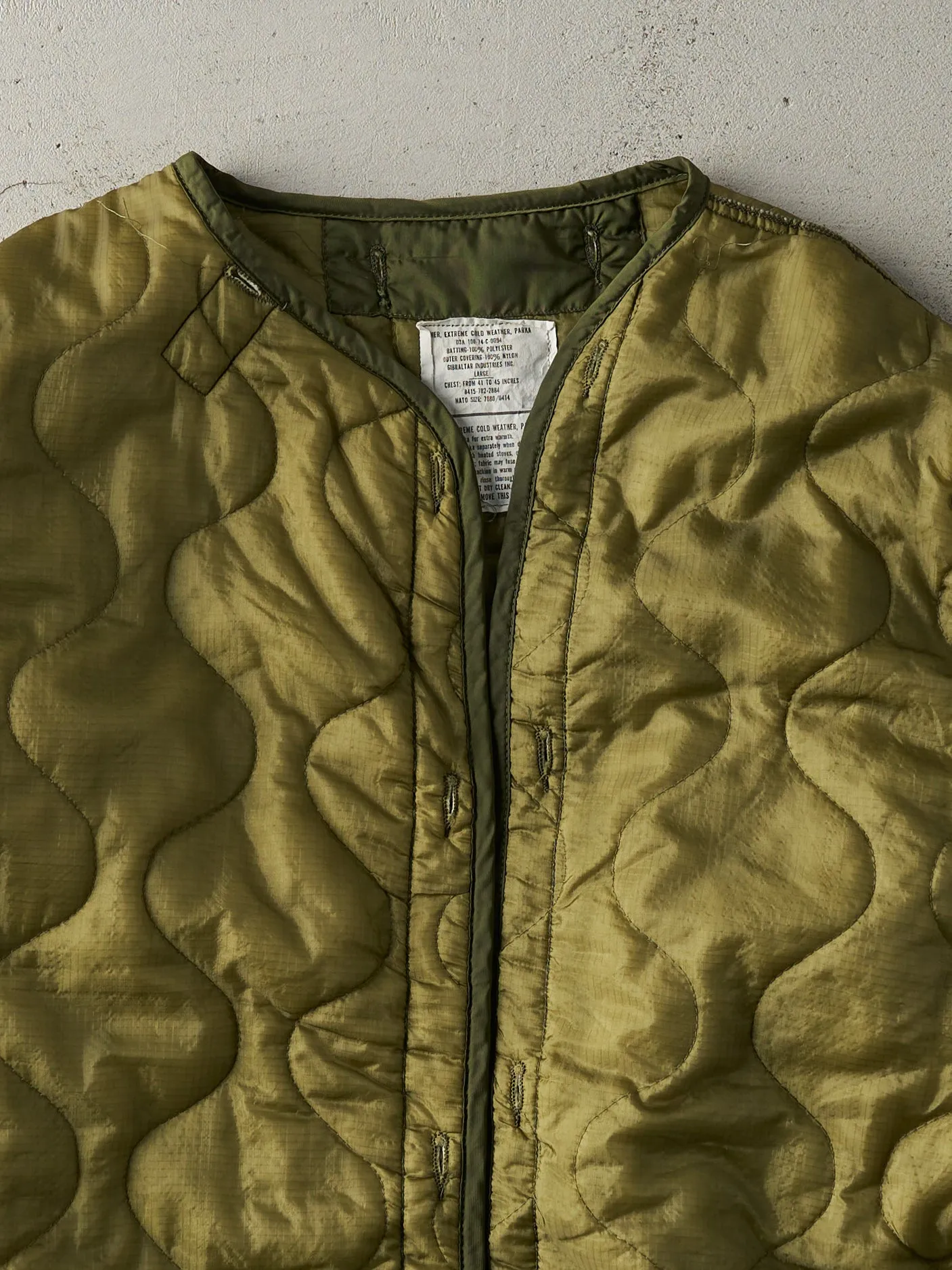 Vintage 90s Army Green Liner Jacket (XXL/XXXL) sold by Rebalance Vintage product image thumbnail 2