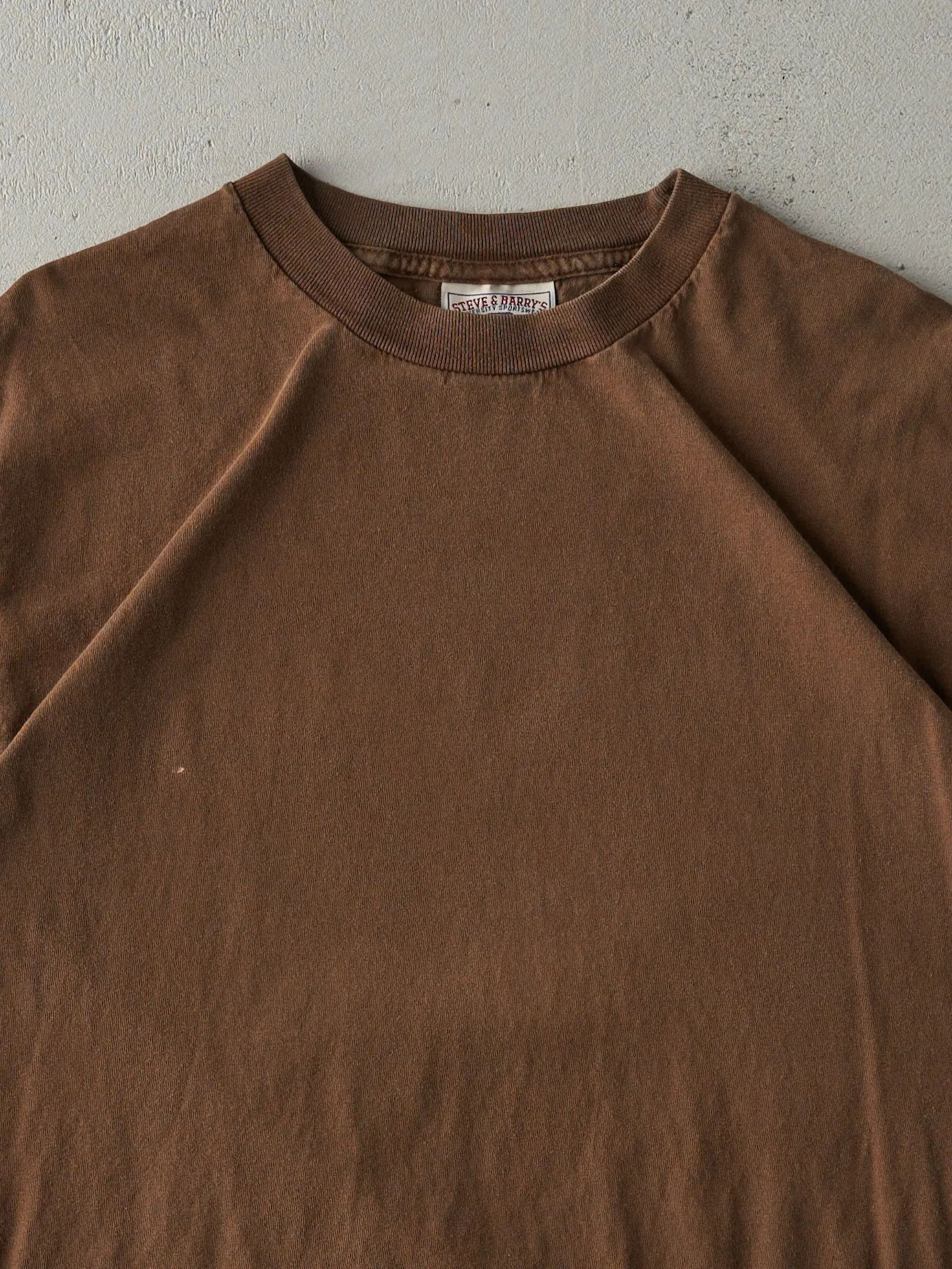 Vintage 90s Chocolate Brown Blank Tee (M) sold by Rebalance Vintage product image thumbnail 2