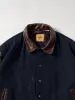Vintage 90s Blue and Brown Leather Hard Rock Cafe Myrtle Beach Collared Varsity Jacket (XL/XXL) sold by Rebalance Vintage