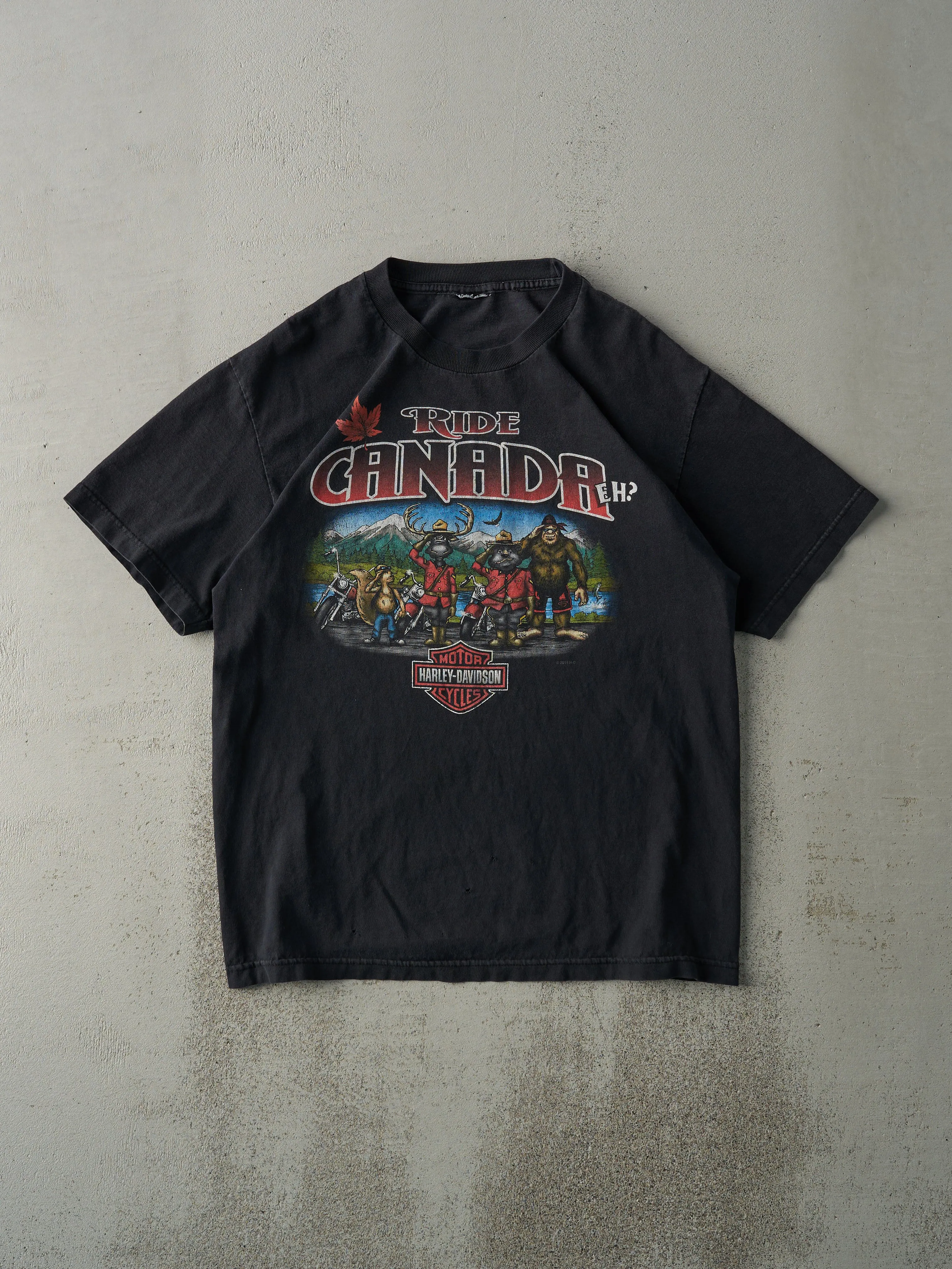 14' Black London ON Harley Davidson Tee (M) sold by Rebalance Vintage