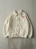Vintage Y2K Beige Embroidered Car Denim Jacket (M) sold by Rebalance Vintage