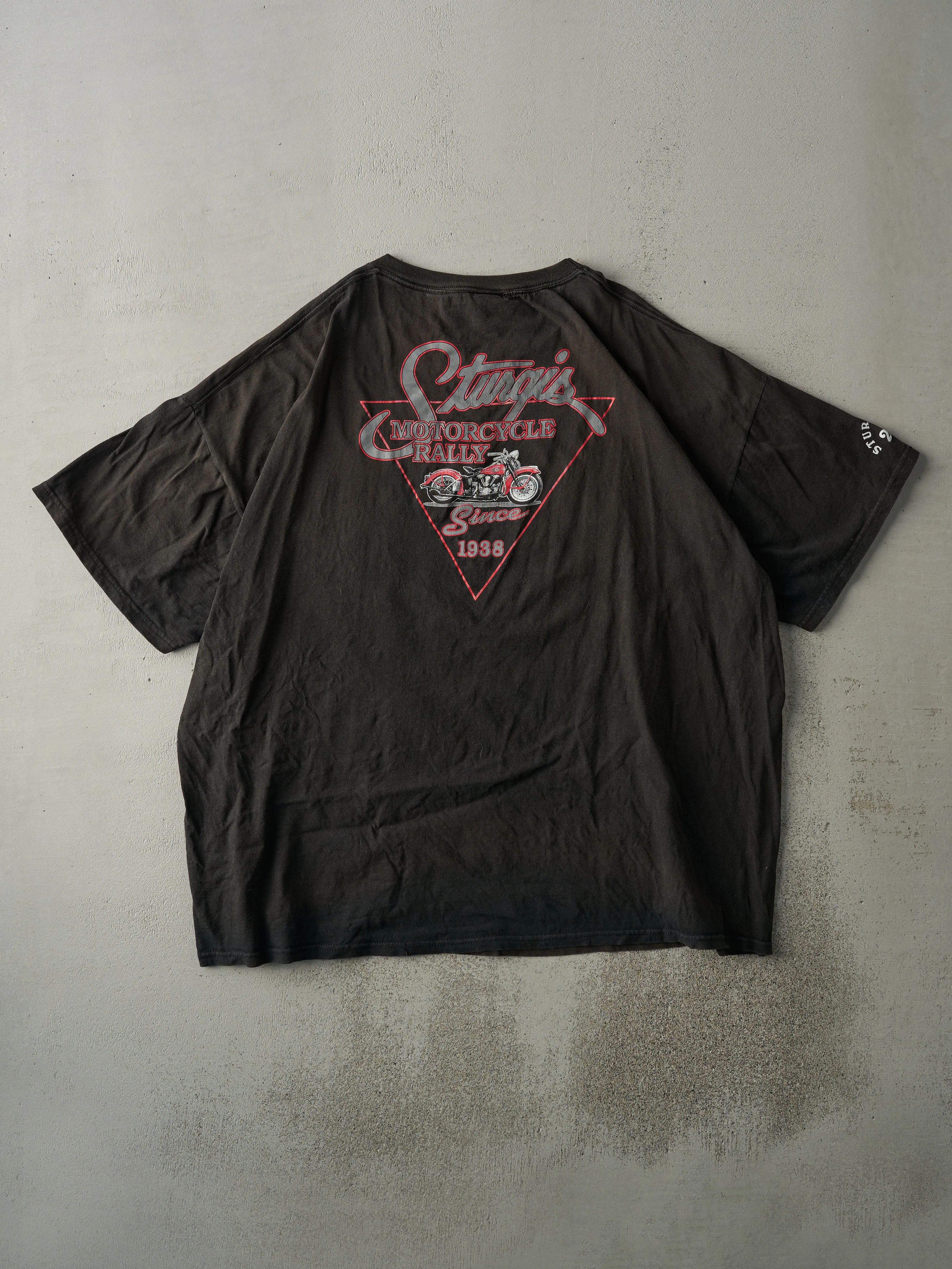 Vintage 00' Sun Faded Black The Broken Spoke Saloon Bike Rally Tee (XXL) sold by Rebalance Vintage product image thumbnail 2