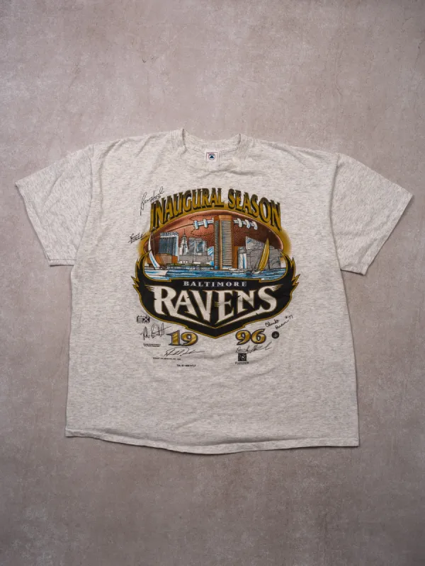 Vintage '96 Baltimore Ravens Inaugural Season Signature Tee (XL) sold by Rebalance Vintage