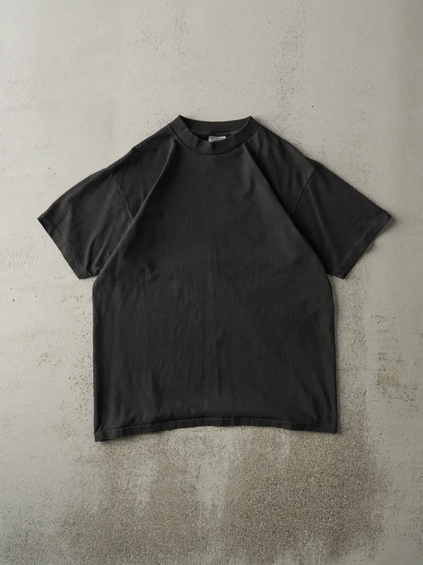 Vintage 90s Black Blank Single Stitch Tee (M) sold by Rebalance Vintage
