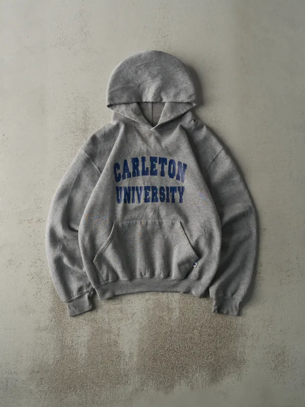 Vintage Y2K Grey Carleton University Russell Athletic Hoodie (M) sold by Rebalance Vintage