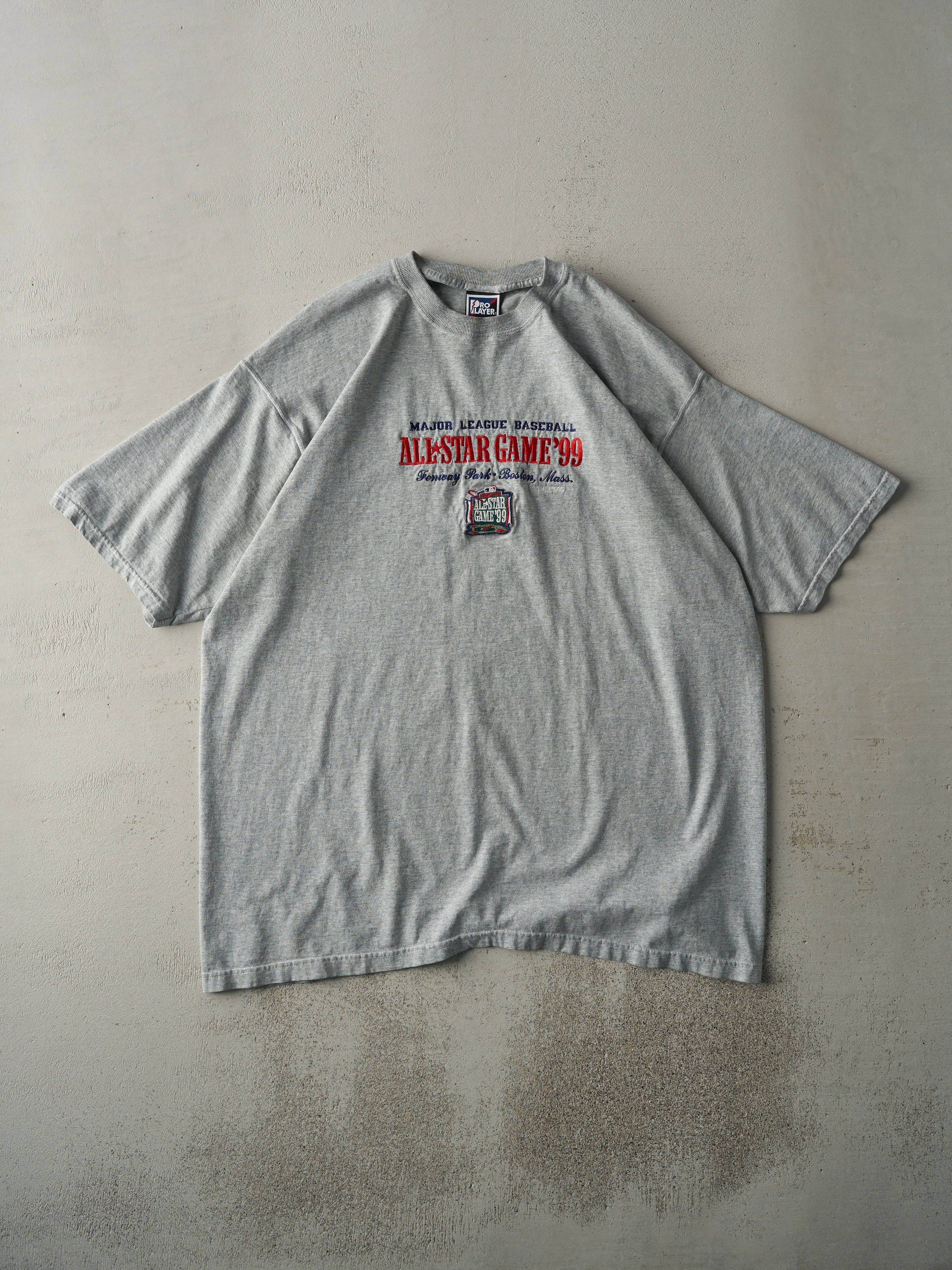 Vintage 99' Grey MLB All Star Game Embroidered Tee (XL/XXL) sold by Rebalance Vintage